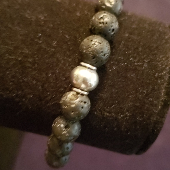 🆕️ Real Lava Stone 7 Chakras Bracelet Natural St - Picture 3 of 4